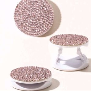 Pink rhinestone glitter sparkle popsocket